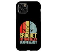 Croquet frappant des balles prenant des Noms Croquet Coque pour iPhone 11 Pro