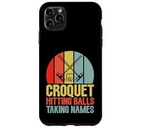 Croquet frappant des balles prenant des Noms Croquet Coque pour iPhone 11 Pro Max