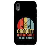 Croquet frappant des balles prenant des Noms Croquet Coque pour iPhone XR