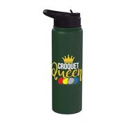 Croquet Queen - Jeu de pelouse Maillet Wicket Hoop Ball Stainless Steel Insulated Water Bottle