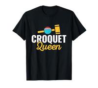 Croquet Queen Joueur de pelouse Amoureux des Jeux de pelouse T-Shirt