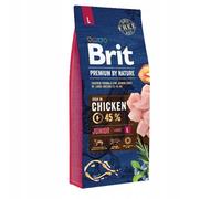 Croquettes Brit Premium By Nature Junior pour chien, grand format 15 kg