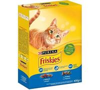 Croquettes pour Chat Adulte - FRISKIES - Saumon et Légumes - 20 Sacs de 400g - Aliment Complet