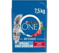 Purina ONE – Croquettes pour chat stérilisé Bœuf BIFENSIS Oméga 3&6 7,5 kg