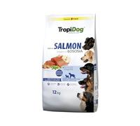 Croquettes pour Chien Premium Riche en Saumon avec du Riz pour Adultes de Races Moyennes et Grandes 12kg