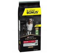 Croquettes pour chiens adultes PRO PLAN Sensitive Digestion Medium, riches en agneau, 14 kg + 2,5 kg
