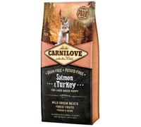 Croquettes pour chiots - CARNILOVE - Saumon et Dinde - 4 kg - Grandes races - Nutrition équilibrée