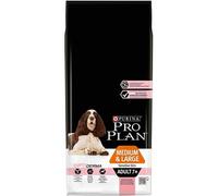 Purina Pro Plan Medium & Large 7+ Sensitive Optiderma, saumon et riz 14 kg