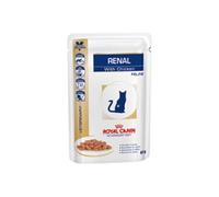 Croquettes royal canin veterinary diet renal pour chats bouchées en sauce poulet 12 sachets 85 g