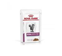 Croquettes Royal Canin Veterinary Diet Renal Pour Chats Bouchées En Sauce Thon 12 X 100 G
