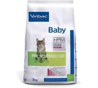 Croquettes VIRBAC Veterinary hpm Pre Neutered Baby pour chaton ou sevrage jusqu'à 12 mois - 3kg