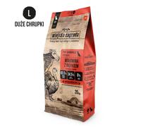 Croquettes Wiejska Zagroda bœuf et dinde pour grands chiens 20 kg