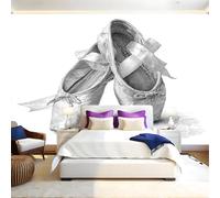 Croquis Au Crayon Papier Peint Intissé 200x140 cm Ballet gris Papier Peint Panoramique Mural Affiche Géante Décoration Murale Photo Salon Chambre D'enfant Décor Fond TV