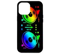 Croquis coloré d'une Platine de DJ pour Un Disc-Jockey Coque pour iPhone 12 Pro Max