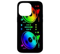 Croquis coloré d'une Platine de DJ pour Un Disc-Jockey Coque pour iPhone 14 Pro Max