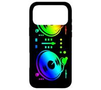 Croquis coloré d'une Platine de DJ pour Un Disc-Jockey Coque pour iPhone 17 Pro Max