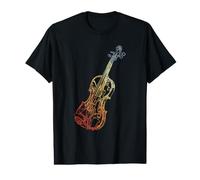 Croquis d'alto Dessin de violoniste T-Shirt Graphique avec Valeur