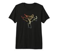 Croquis d'autodéfense Karateka Vintage T-Shirt Haut de Gamme