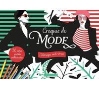 Cartes postales à colorier : Croquis de mode