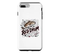 Croquis de sébaste côtier de pêche Urbaine à Red Drum Coque pour iPhone 7 Plus/8 Plus