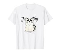 Croquis de Vie Sauvage Raton Laveur T-Shirt Graphique avec Valeur