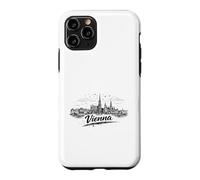 Croquis de Voyage Vienne Autriche Paysage Urbain Voyage Coque pour iPhone 11 Pro