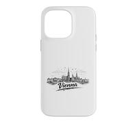 Croquis de Voyage Vienne Autriche Paysage Urbain Voyage Coque pour iPhone 14 Pro Max