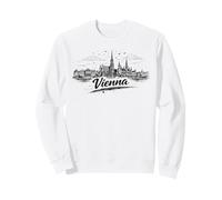 Croquis de Voyage Vienne Autriche Paysage Urbain Voyage Sweatshirt