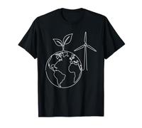 Croquis des énergies renouvelables Vertes T-Shirt