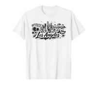 Croquis d'horizon de la Ville de Los Angeles en T-Shirt