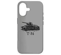 Croquis du Char Russe T-34 de la Seconde Guerre Mondiale Coque pour iPhone 17