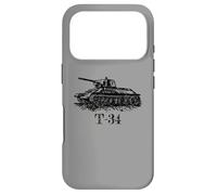 Croquis du Char Russe T-34 de la Seconde Guerre Mondiale Coque pour iPhone 17 Pro