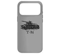 Croquis du Char Russe T-34 de la Seconde Guerre Mondiale Coque pour iPhone 17 Pro Max