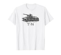 Croquis du char russe T-34 de la Seconde Guerre mondiale T-Shirt