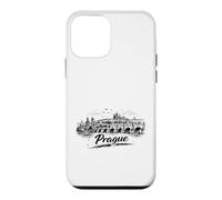 Croquis du Paysage Urbain du Pont Charles de Prague Coque pour iPhone 12 Mini