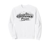 Croquis du Paysage Urbain du Pont Charles de Prague Sweatshirt