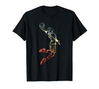 Croquis d'un Joueur de Basket-Ball Style Vintage T-Shirt Graphique avec Valeur
