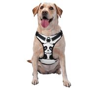 Croquis d'un panda grand gilet de traction imprimé pour animaux de compagnie à porter lors de la promenade du chien ou de l'escalade des montagnes
