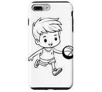 Croquis d'un Petit Joueur de Basket-Ball pour garçon Coque pour iPhone 7 Plus/8 Plus