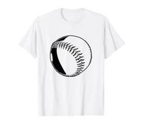 Croquis d'une Balle de Baseball T-Shirt Graphique avec Valeur