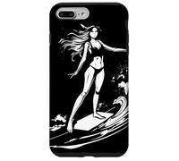 Croquis d'une Fille Qui Fait du Surf pour Les Filles Coque pour iPhone 7 Plus/8 Plus