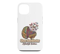 Croquis rétro du Cerveau Floral de Chaos Coordinator, édition TDAH Coque pour iPhone 13