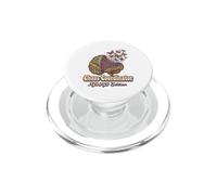 Croquis rétro du Cerveau Floral de Chaos Coordinator, édition TDAH PopSockets PopGrip pour MagSafe