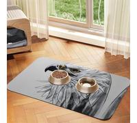 Croquis un aigle Pet Nappe en cuir absorbant tapis de gamelle pour animaux de compagnie adapté pour chiens ou chats