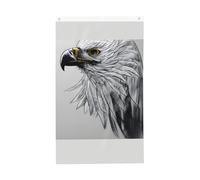 Croquis un drapeau aigle de 0,9 x 1,5 m. Imprimé double face, vertical, tissu 100 % polyester, couleurs vives et durables.