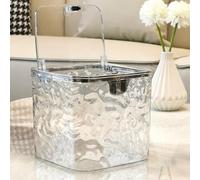 croselyu Mini poubelle de bureau avec couvercle - Seau sanitaire - Pour peler les graines de melon - Poubelle de voiture - 1 pièce (transparent)