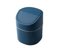 croselyu Mini poubelle de bureau avec couvercle - Seau sanitaire pour peler les graines de melon - Seau poubelle de voiture (Blue1)
