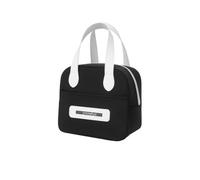 croselyu Mini sac à glace isotherme portable pour pique-nique, rangement en plein air, sac à déjeuner, 1 pièce (noir, taille S)