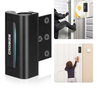 Crosize Serrure de porte améliorée pour enfants avec résistance aux chocs de 7,6 cm, 362,9 kg pour porte pivotante vers l'intérieur, loquet de porte avec 8 vis pour pénétration non autorisée