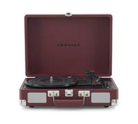 Crosley Cruiser Plus Tourne-Disque avec 2 Haut-parleurs, Bluetooth et AUX - Tourne-Disque Vintage à 3 Vitesses - pour vinyles de 7", 10" et 12" - Portable avec étui intégré (Bourgogne.)